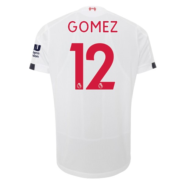 Camiseta Liverpool NO.12 Gomez 2ª 2019 2020 Blanco